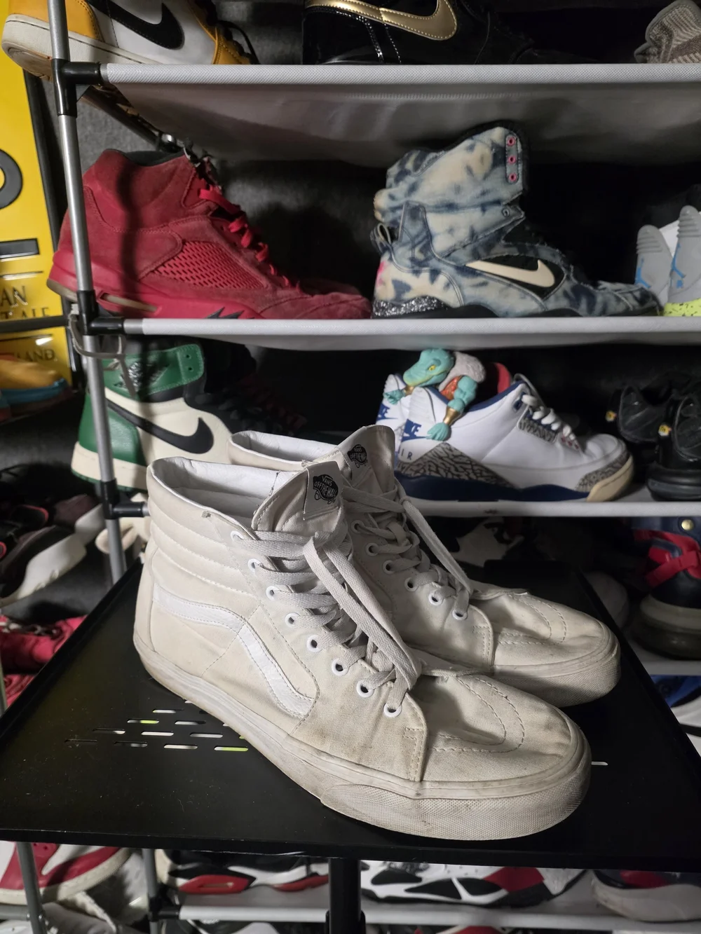 🔥 Vans Men Size 12 Beige High-Top Skate Sneakers